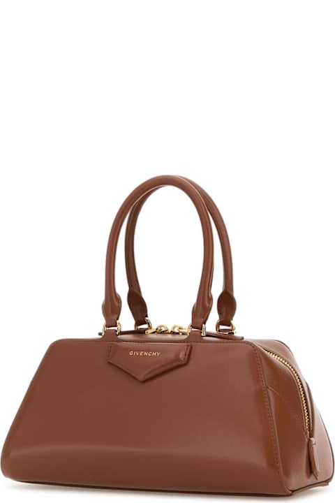 Givenchy Caramel Leather Small Antigona Handbag