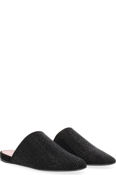 Premiata for Kids Premiata Leather Slipper With Rhinestones