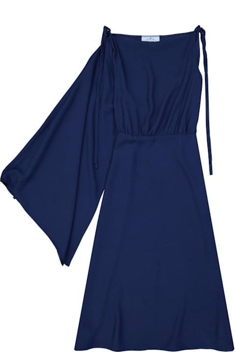 Homeware Prada Flared One Sleeve Midi Dress