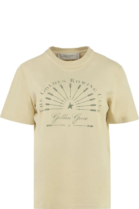 Golden Goose Topwear for Women Golden Goose Journey W`s T-shirt Regular Cotton Jersey Rowing Club