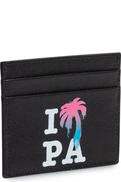 Palm Angels for Men Palm Angels Card Holder With Print
