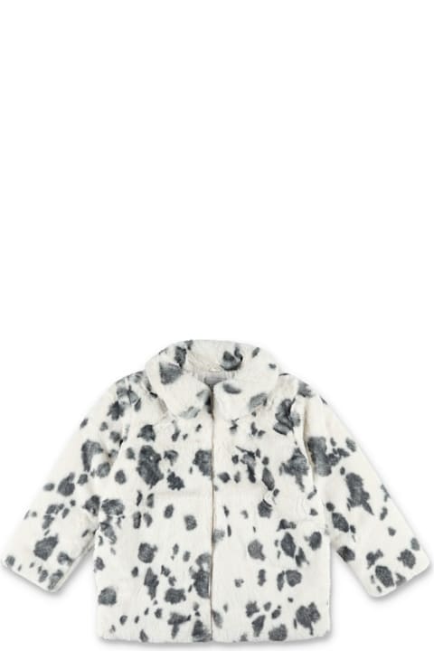 ガールズ Stella McCartneyのコート＆ジャケット Stella McCartney Faux Fur Dalmatian Print Coat