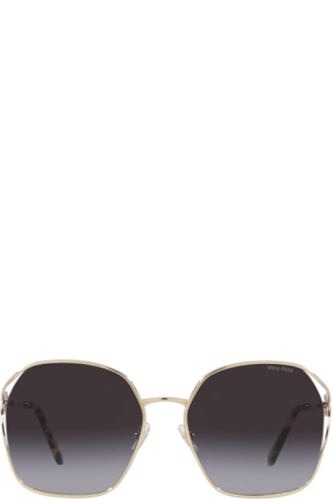 Miu Miu Eyewear Eyewear for Women Miu Miu Eyewear Smu 52w - Gold Sunglasses