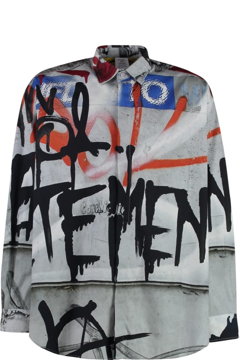 VETEMENTS Shirts for Men VETEMENTS Printed Cotton Shirt
