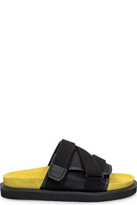 Other Shoes for Men AMBUSH Black Fabric And Nylon Slippers