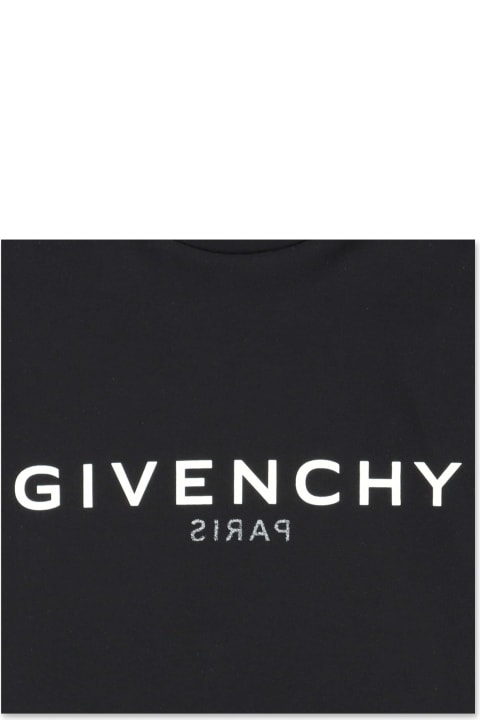 Givenchy T-shirt Nera In Jersey Di Cotone