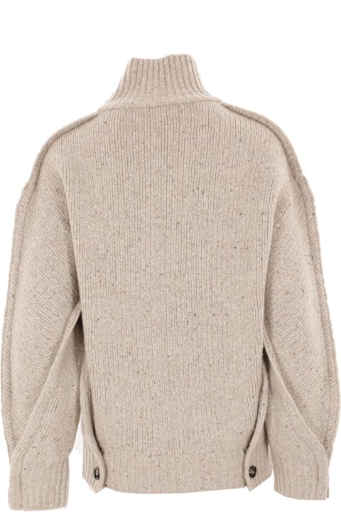 Bottega Veneta Sweaters for Women Bottega Veneta High Neck Ribbed Jumper