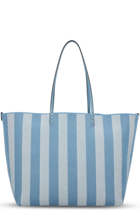 Bags for Women Fendi Roll Striped Large Reversible Tote Bag