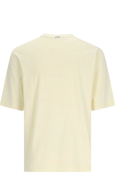 メンズ トップス Burberry Crewneck Striped T-shirt