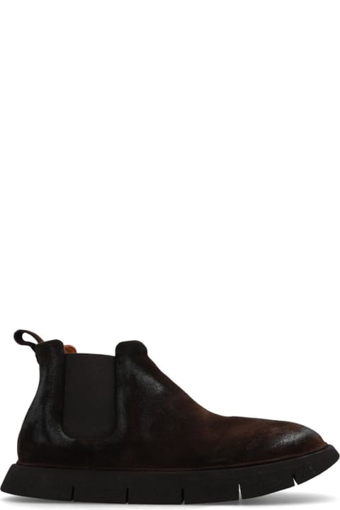Marsell Shoes for Men Marsell Intagliata Round Toe Ankle Boots