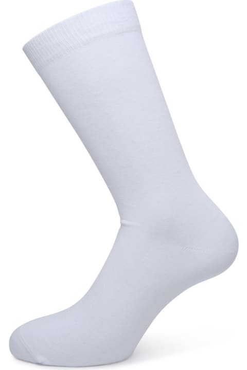 Underwear & Nightwear for Women Maison Kitsuné White Cotton Blend Socks