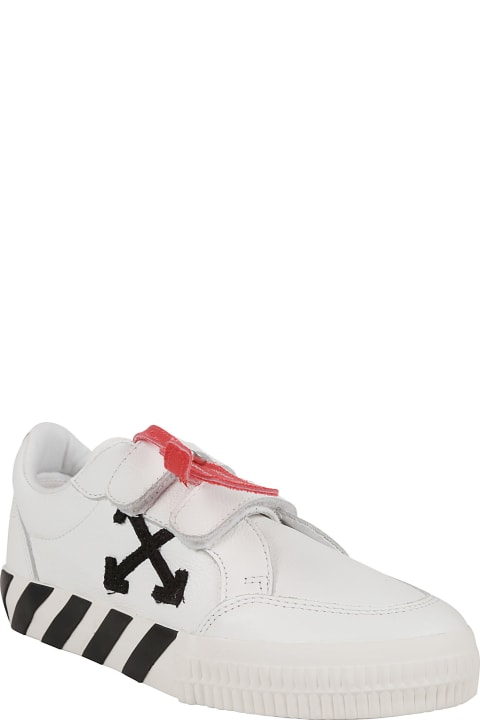 Sale for Kids Off-White Velcro Vulcanized Leather