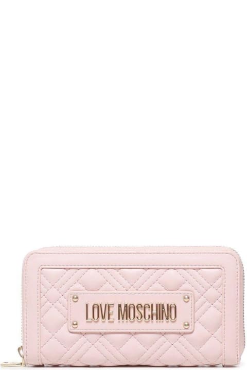 Love Moschino for Women Love Moschino Quilted Zip Around Wallet