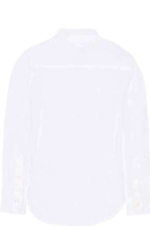 Homeware Fay White Shirt For Boy With White Logo
