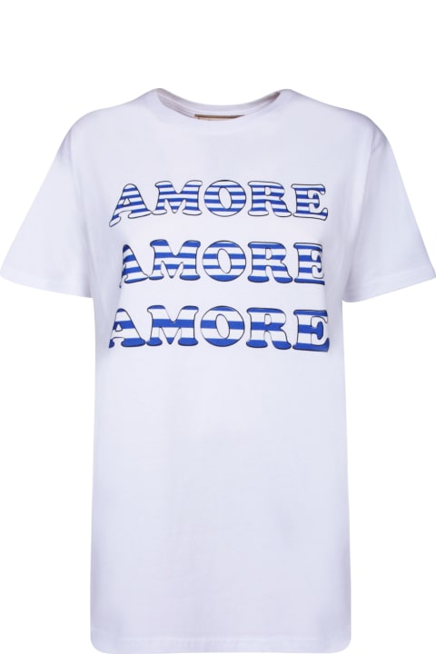 Alessandro Enriquez for Women Alessandro Enriquez Amore White And Blue T-shirt