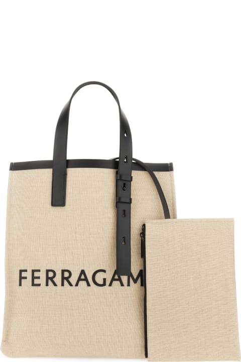 Ferragamo Totes for Men Ferragamo Tote Bag With Logo