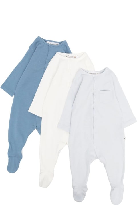 Bonpoint Clothing for Baby Girls Bonpoint Cosima Pajamas Set In Northern Blue