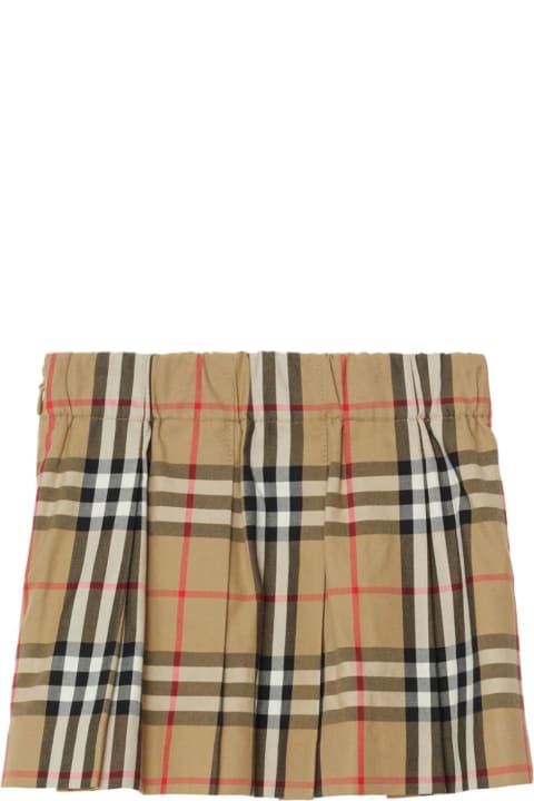 Bottoms for Baby Girls Burberry Burberry Kids Skirts Beige