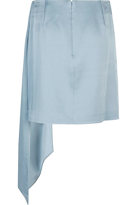 Jonathan Simkhai for Kids Jonathan Simkhai Mae Draped Satin Mini Skirt