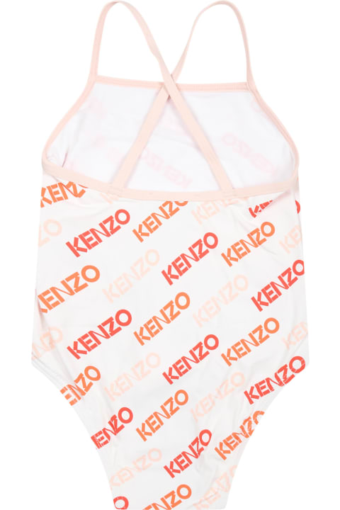 Kenzo Kids Swimwear for Baby Girls Kenzo Kids Swimsuit For Baby Girl With Logo
