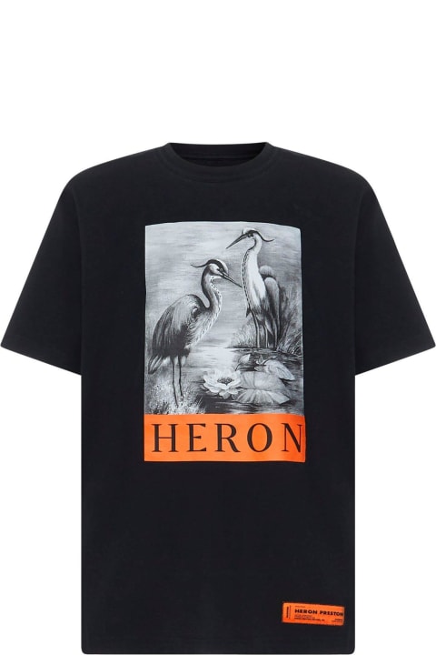 HERON PRESTON Topwear for Women HERON PRESTON Logo Printed Crewneck T-shirt