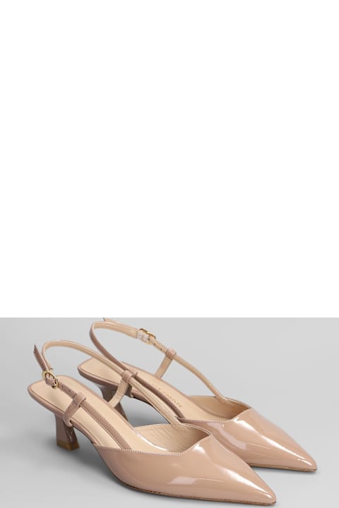 Stuart Weitzman for Men Stuart Weitzman Vinnie 50 Pumps In Rose-pink Patent Leather