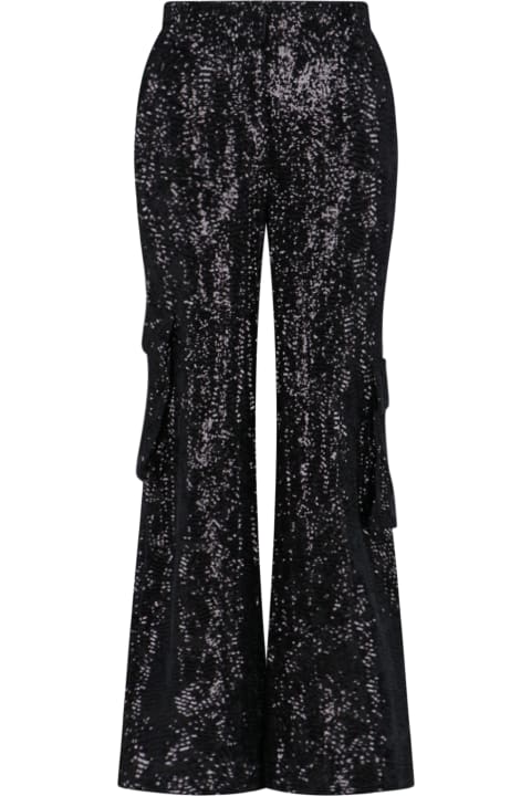 Rotate by Birger Christensen Pants & Shorts for Women Rotate by Birger Christensen Sequin Cargo Trousers