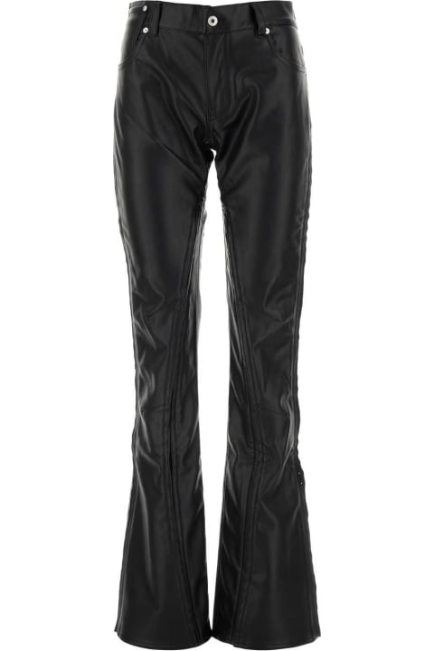 ウィメンズ Y/Projectのパンツ＆ショーツ Y/Project Black Synthetic Leather Pant