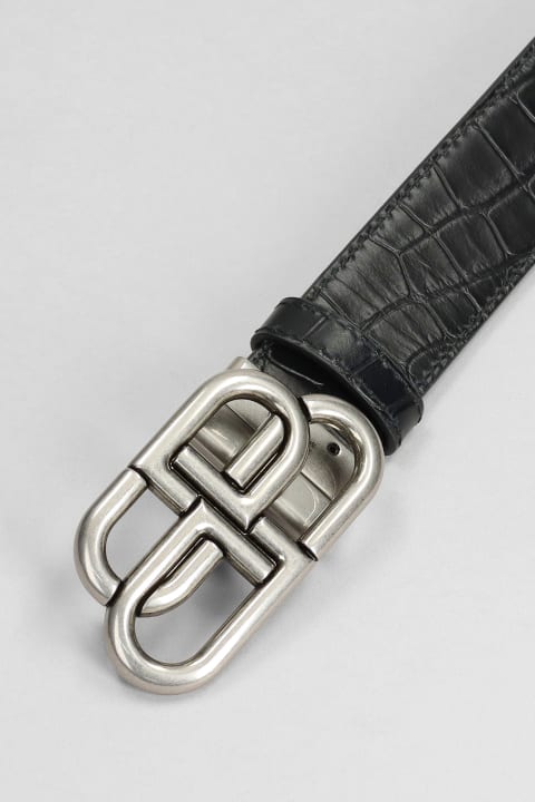 Belts for Men Balenciaga Belts In Black Leather