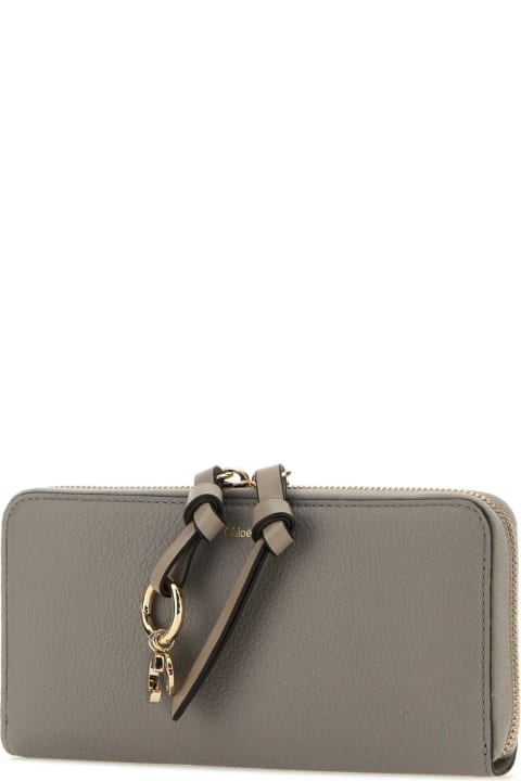 Chloé Wallets for Women Chloé Dove Grey Leather Wallet