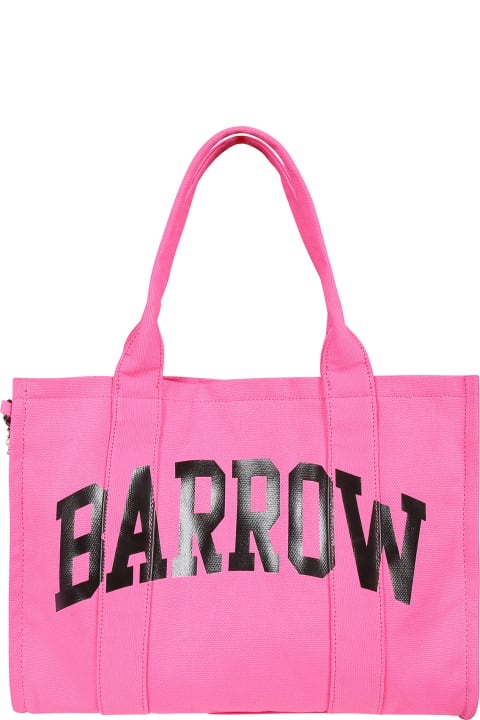 ガールズ Barrowのアクセサリー＆ギフト Barrow Fuchsia Bag For Girl With Logo And Smiley