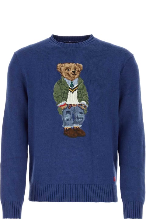 Fashion for Men Polo Ralph Lauren Blue Cotton Sweater