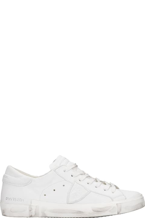 Philippe Model for Men Philippe Model Prsx L Sneakers In White Leather