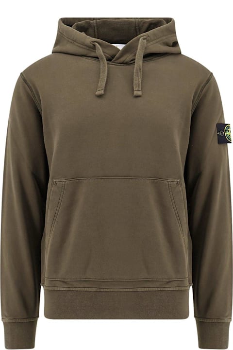 سترات صوف وبدل رياضية لـ القسم الرجالي Stone Island Compass Patch Drawstring Hoodie