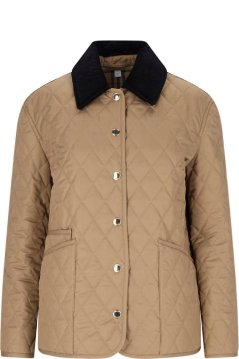 Coats & Jackets for Women Burberry Long Sleeved Quilted Jacket
