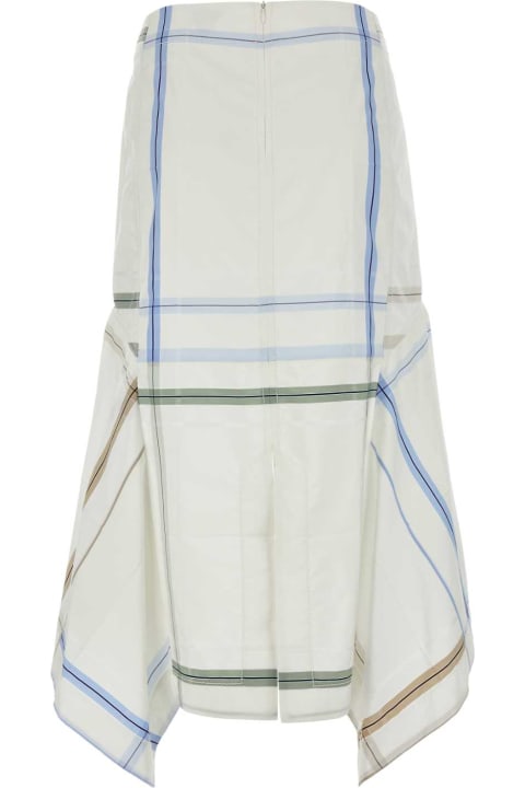 ウィメンズ ウェア Bottega Veneta Embroidered Cotton Skirt