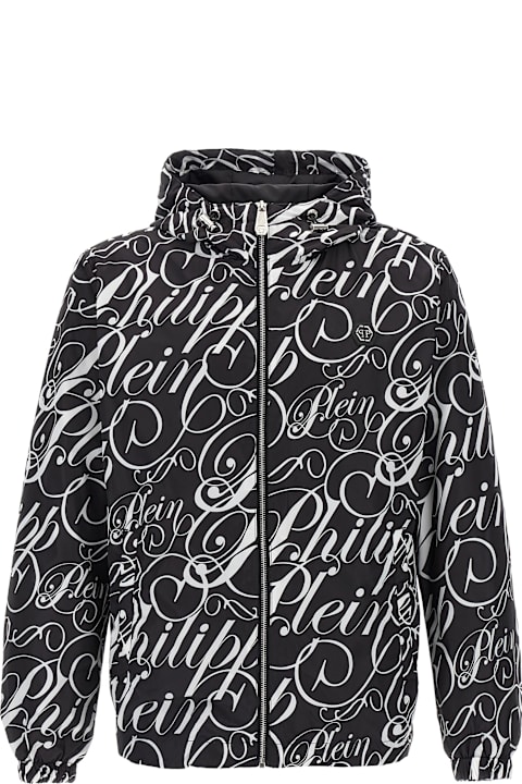 Philipp Plein for Kids Philipp Plein All-over Logo Jacket