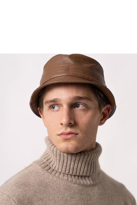 Fashion for Kids Larusmiani Leather Bucket Hat Hat