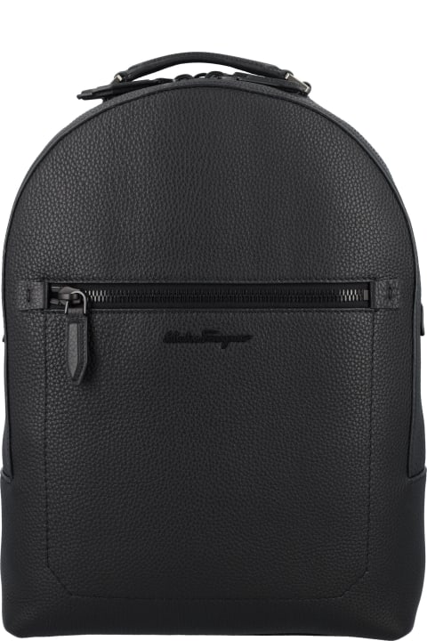 Ferragamo for Men Ferragamo Leather Backpack
