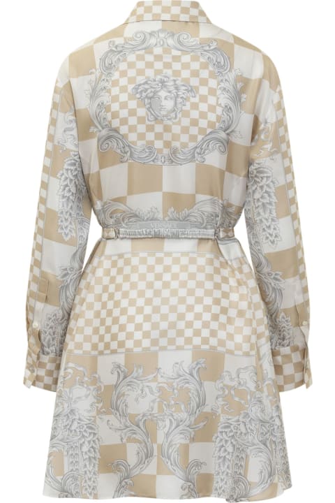 Versace Dresses for Women Versace Chemisier Dress With Baroque Print