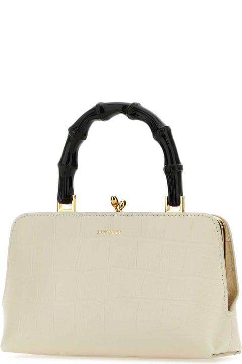 Fashion for Women Jil Sander White Leather Goji Handbag