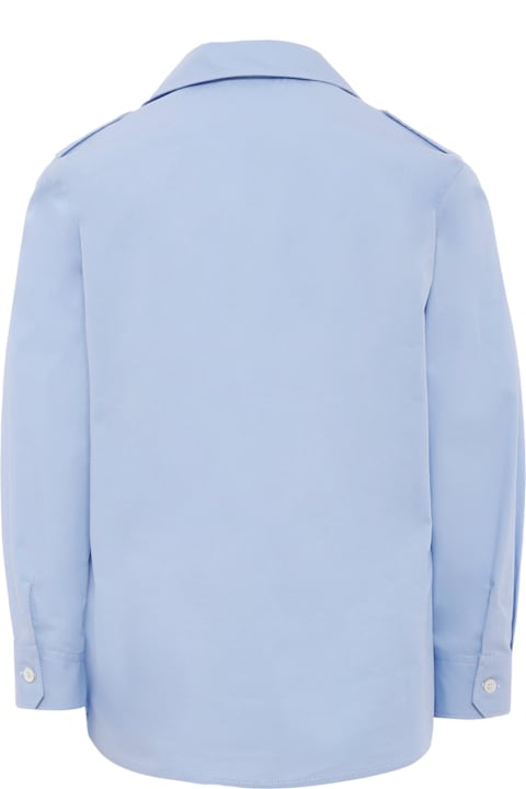 Homeware Gucci Light Blue Shirt For Boy With Logo