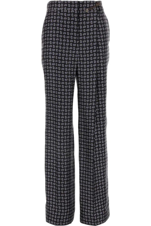 Prada Pants & Shorts for Women Prada Printed Silk Pant