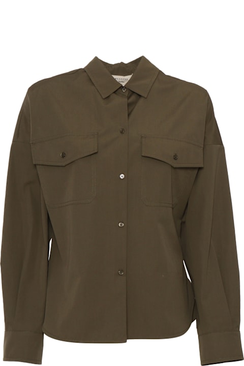 Weekend Max Mara لـ Men Weekend Max Mara Green Skipper Shirt