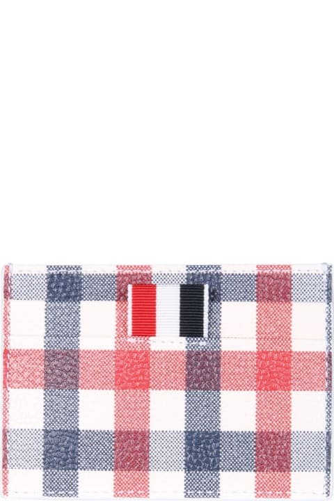 Wallets Sale for Men Thom Browne Card Holder With Logo
