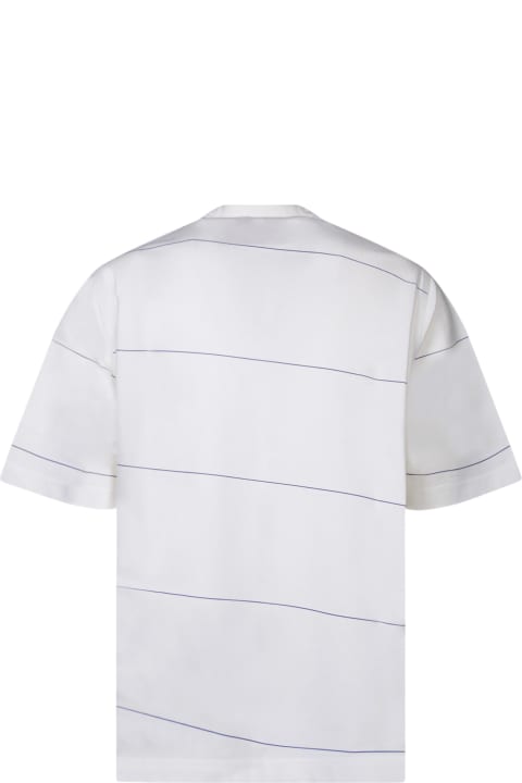 メンズ トップス Burberry Striped White T-shirt