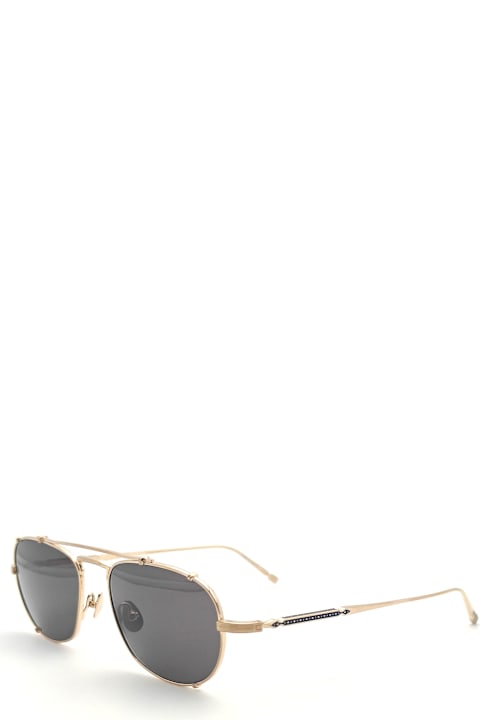 Matsuda Eyewear for Men Matsuda M3151 - Brushed Gold / Grey Sunglasses