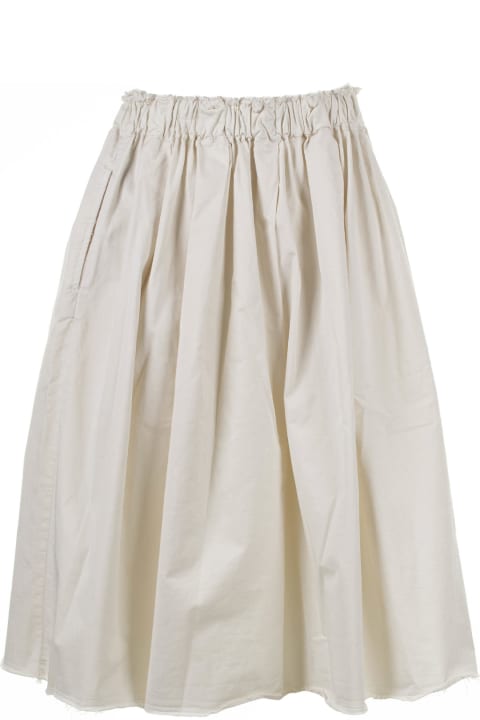 Myths Clothing for Women Myths White Midi Skirt