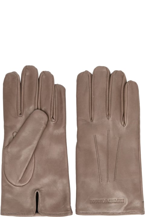 メンズ Emporio Armaniの手袋 Emporio Armani Leather Man Gloves