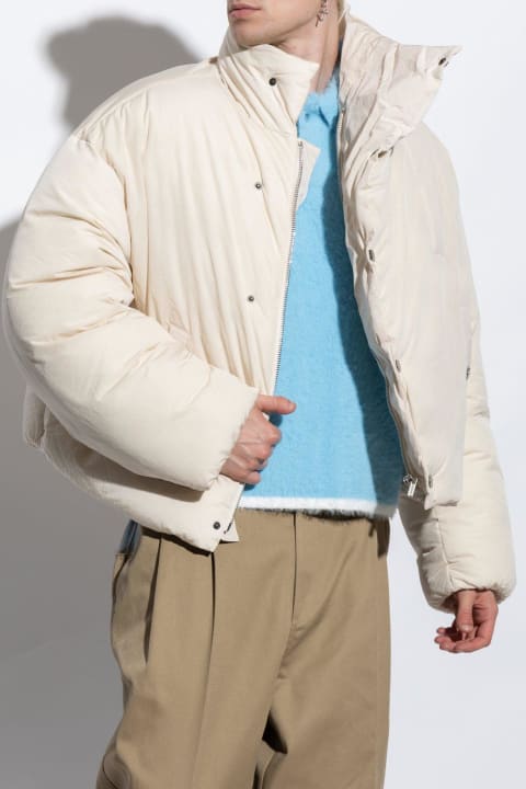 Coats & Jackets for Men Jacquemus Asymmetric Buttoned Highneck Puffer Jacket